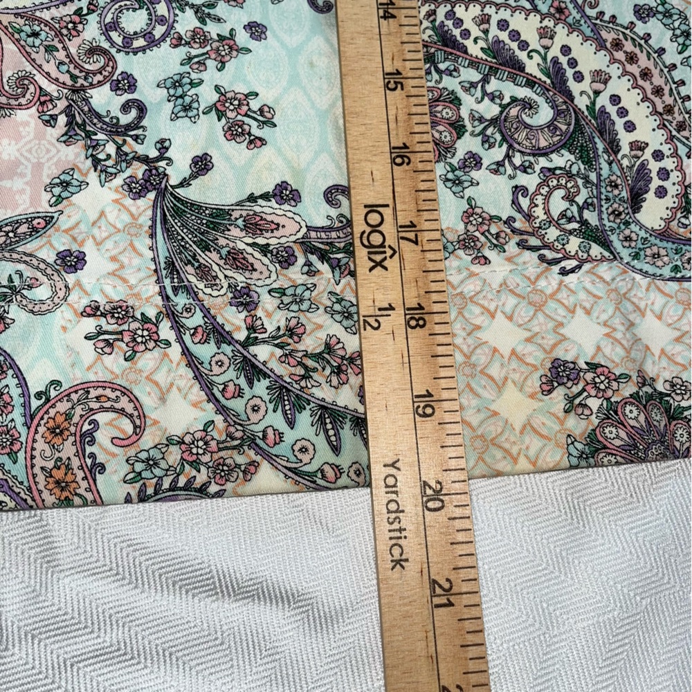 Talbots Multi Colored Paisley Skirt With Pockets Size 12 - Picture 6 of 10